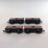 Set wagons transport d'automobiles Off 52, DB, Ep III - MARKLIN 86235 - Z 1/220