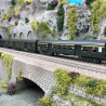 3 voitures Romilly, B9 1/2tz et A10 1/2tz, 2CL et 1CL, avec éclairage, SNCF,  Ep IV - EPM E413306 - HO 1/87