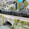 3 voitures Romilly, ABtmyp + Btmyp + BDtmyp, châssis noir avec éclairage, SNCF,  Ep III - EPM E413308 - HO 1/87