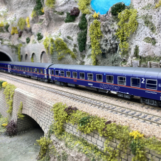 Rame de 7 voitures "Nightjet", Vienne - Paris, ÖBB / SNCF,  Ep VI - LSMODELS MW2201 DC - HO 1/87