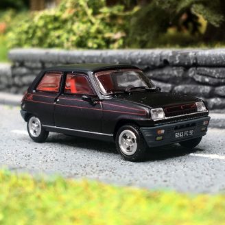 Renault R5 Alpine 1978 Phase 2, Noir - REE CB-162 - HO 1/87