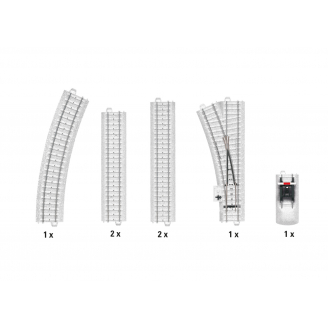 Pack supplémentaire start up C-track "Pistes enneigées" - MARKLIN 20124 - HO 1/87