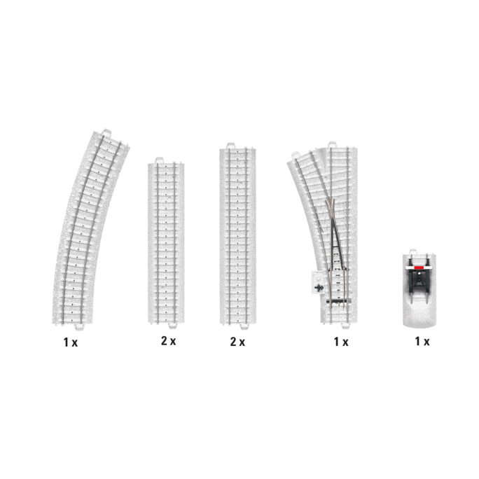 Pack supplémentaire start up C-track "Pistes enneigées" - MARKLIN 20124 - HO 1/87