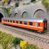 Voiture I4 B9 Orange époque IV-V SNCB - LSMODELS 42 181 - HO 1/87