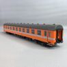 Voiture I4 B9 ex.A9 Orange, époque IV/V SNCB - LSMODELS 42 183 - HO 1/87