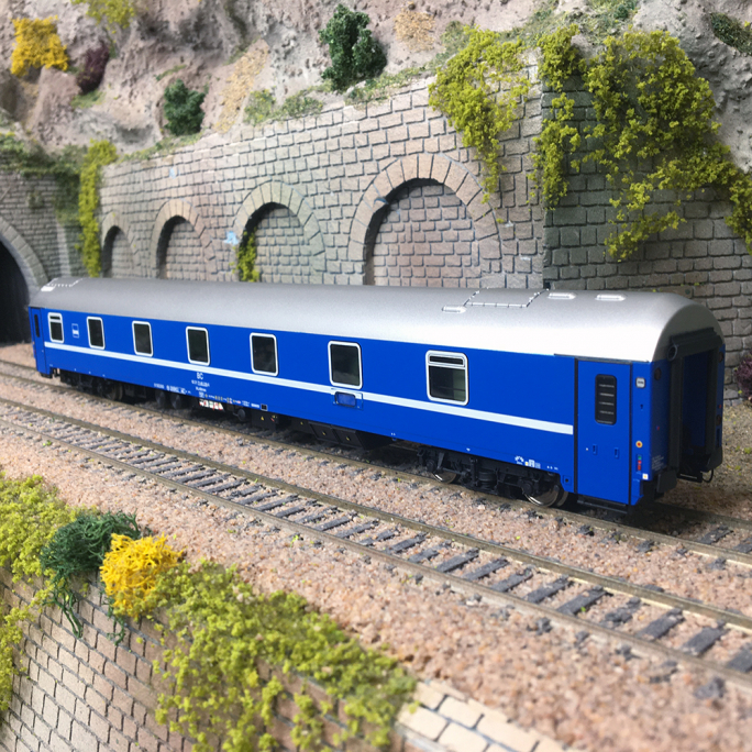 Voiture WLABMee, Bleu, époque V-BC - LSMODELS 48 205 - HO 1/87