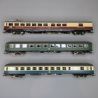 Coffret 3 voitures ligne D 377 "Hispania Express", DB, Ep IV - ROCO 6200052 - HO 1/87