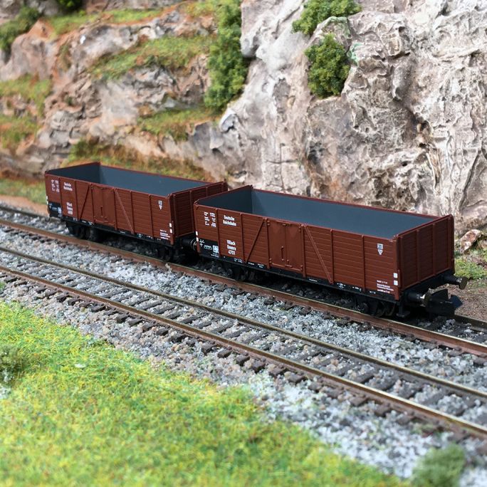 Coffret 2 wagons de marchandises Omm Villach, DRG Ep. II - Arnold HN6382 - N 1 /160