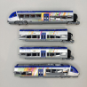 Automotrice AGC, BB82783 / 82784, 4 éléments, TER Alsace, SNCF, Ep. VI - LSMODELS 10393 - HO 1/87