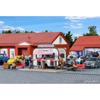 Remorque de restauration rapide, Fast Food - VOLLMER 45135 - HO 1/87