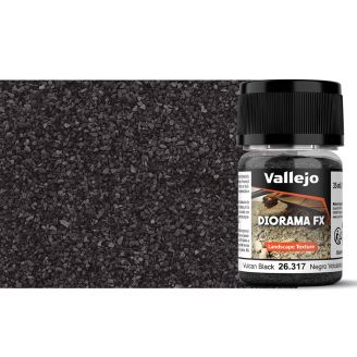 Gravier Noir Volcan (0.1-2mm), 60g, diorama FX - Vallejo26.317