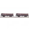 2 wagons de fret ouverts, SNCF, Ep. III - Roco 76111 - HO 1/87