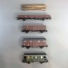 Wagons de marchandises pour embranchements, DB, Ep. III - Trix 24140 - HO 1/87