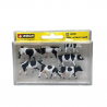 7 vaches noires et blanches-HO-1/87-NOCH 15725