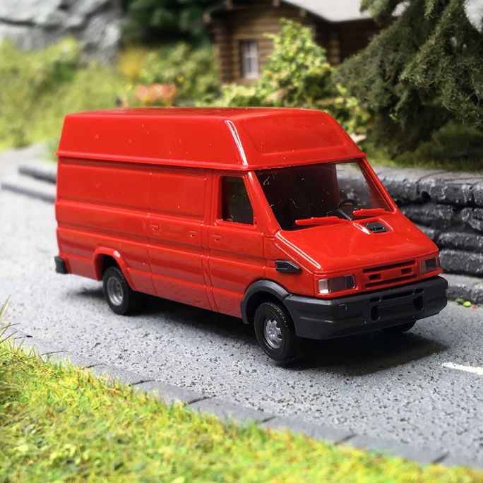 Iveco Daily, Rouge - Busch 89114 - HO 1/87