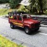 Land Rover Denfender Safari, Rouge bordeaux - Busch 50328 - HO 1/87