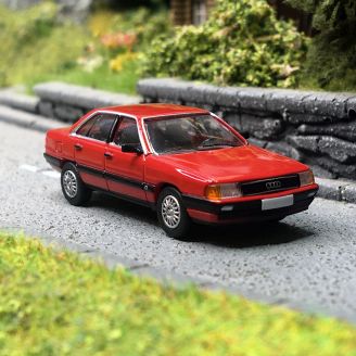 Audi 100 C3, Rouge - PCX870437 - HO 1/87