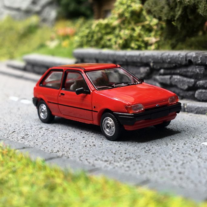 Ford Fiesta MK III Calypso, Rouge, 1989 - PCX870461 - HO 1/87