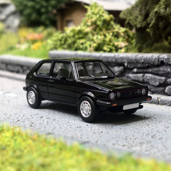 VW Golf I GTI, Noire, 1980 - PCX870527 - HO 1/87