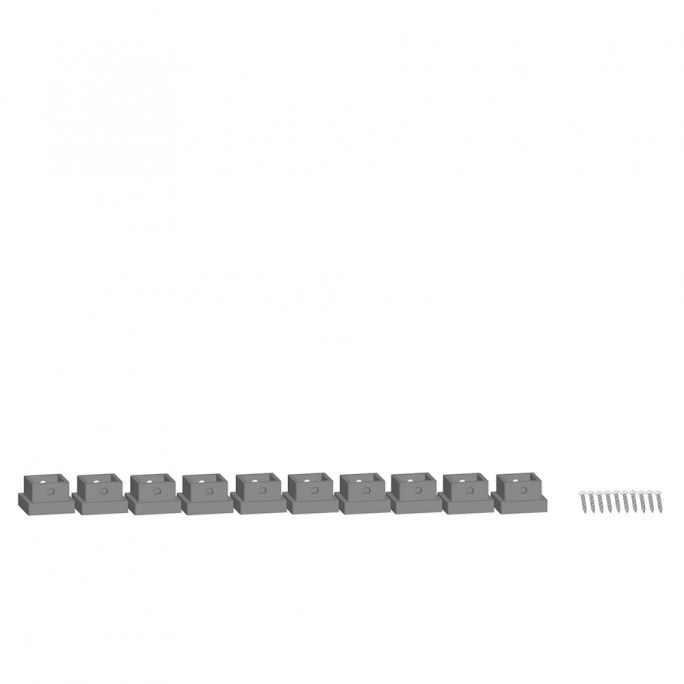 10 Plaques de base easy TRACK, 4 mm - Noch 53901 - HO 1/87 - N 1/160