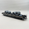 3 wagons transport de charges lourdes, Sahs, DB, Ep IV - ROCO 76002 - HO 1/87