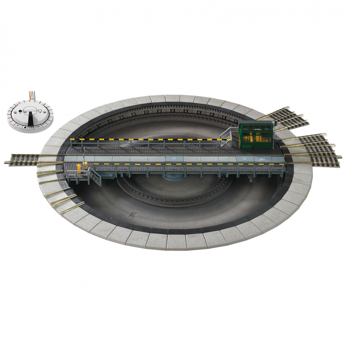 Pont tournant électrique 48 voies-HO-1/87-FLEISCHMANN