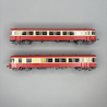 Autorail EAD X4696 + XR8693, toit rouge, Longueau, Sncf, Ep. V - LSMODELS 10063 - HO 1/87