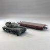 Wagon Porte-char SNCF Ep.IV + Char AMX 30 "LANGUEDOC" - REE MODELES WBA031 - HO 1/87