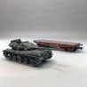 Wagon Porte-char SNCF Ep.IV + Char AMX 30 "CHATEAU-THIERRY" - REE MODELES WBA030 - HO 1/87