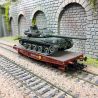 Wagon Porte-char SNCF Ep.IV + Char AMX 30 "FLANDRES" - REE MODELES WBA029 - HO 1/87