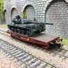 Wagon Porte-char SNCF Ep.V + Char AMX 30 "TURENNE" - REE MODELES WBA033 - HO 1/87