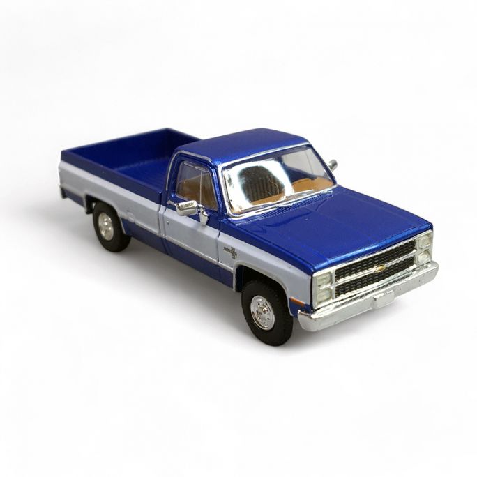 Pickup Chevrolet C 10, Bleu métallique - Brekina 19652 - HO 1/87