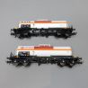 2 wagons citernes transport de chlore, VTG + Ermewa, ép. VI - JOUEF HJ6250 - HO 1/87