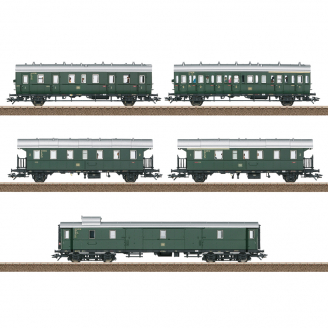 Coffret 5 voitures pour locomotive E44.5 Ep III -HO 1/87-TRIX 23458