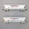 2 wagons trémies "Transfesa-France" et "SATI", Ep. IV - JOUEF HJ6280 - HO 1/87