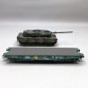 Wagon plat Rlmmps et char de combat Leopard 2A6, DB AG, Ep. VI - MARKLIN 48870 - HO 1/87