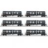 6 wagons-citernes Zans GATX Rail, Ep. VI - MARKLIN 47546 - HO 1/87