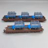 2 wagons marchandises à ranchers + 5 machines agricoles, DB AG, Ep. VI - MARKLIN 46407 - HO 1/87