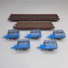 2 wagons marchandises à ranchers + 5 machines agricoles, DB AG, Ep. VI - MARKLIN 46407 - HO 1/87