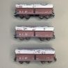 3 wagons à déchargement automatique, CFL, Ep. V - MARKLIN 46269 - HO 1/87