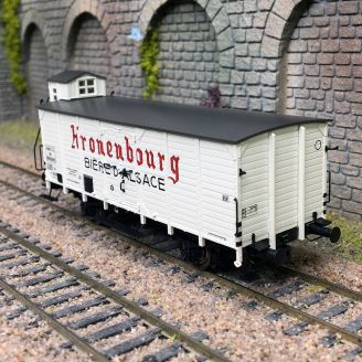 Wagon à bière Hlf "Kronenbourg" SNCF, Ep. III - BRAWA 50994 - HO 1/87