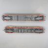 Autorail EAD X4696 + XR8693, toit rouge, Longueau, Sncf, 3 rails, Ep. V - LSMODELS 10563 - HO 1/87