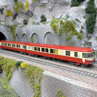 Autorail EAD X4691 + XR8688, toit rouge, Lyon-Vaise, Sncf, Ep. V et VI - LSMODELS 10564 - HO 1/87