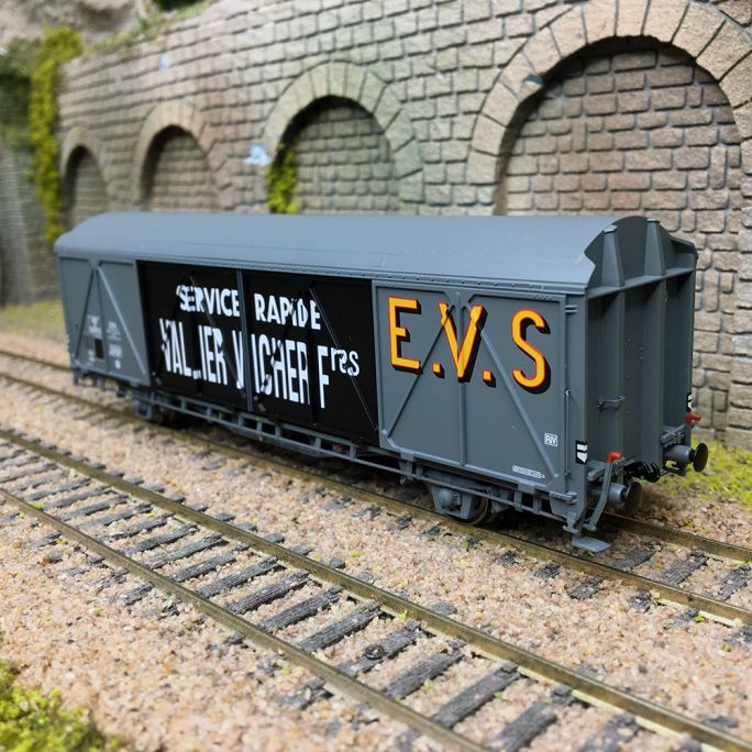 Wagon EVS "Vallier Vichier" gris, IK, SNCF, Ep. III - LSMODELS 30687 - HO 1/87