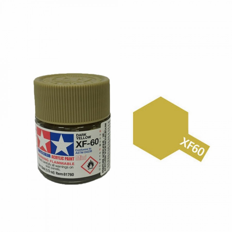 Jaune Foncé mat pot de 10ml-TAMIYA XF60