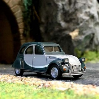 Citroën 2CV Charleston gris clair - gris foncé -HO-1/87-HERPA 020817-005