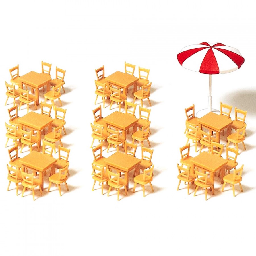 Set de terrasse de restaurant-HO 1/87-PREISER 17201