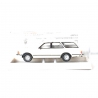 Ford Granada II Break-HO 1/87-BREKINA 19518