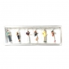 6 personnages au buffet-HO 1/87-PREISER 10440