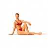 Femme en Bikini, assise-HO 1/87-PREISER 28072